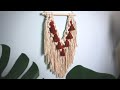 DIY Boho Macrame Wall Hanging With Tassels