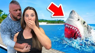 We Almost Got ATTACKED By A Shark! *Caught On Camera*