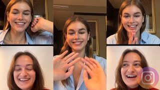 Kaia Gerber's book club with Lillian Fishman about "acts of service"