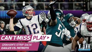 Brandon Graham's Strip Sack on Tom Brady for 1st TO of Game! | Can't-Miss Play | Super Bowl LII