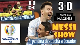MESSI SHOW, ARGENTINA-ECUADOR Y COLOMBIA-URUGUAY LOS RESÚMENES CON LAS IMÁGENES #CopaAmerica