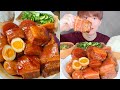 ASMR 豚の角煮 Braised Pork Belly EATING SOUNDS | 咀嚼音 | MUKBANG | 먹방