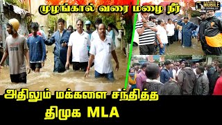 முழங்கால் வரை மழை நீர் அதிலும் மக்களை சந்தித்த திமுக MLA | Dr Ezhilan Visit Thousand light People