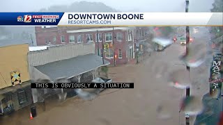 Boone, NC Inundated with flooding