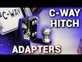 C-Way Motorcycle Hitch ADAPTERS - Towball, Parade Flag Holder, Luggage Rack, Motorcycle Trailer