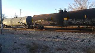 CSX M602 long Freight train Leads to Flomaton Alabama After Pass By E241 Empty Coal train