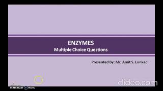 MCQs on Enzyme