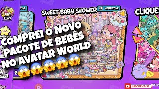 COMPREI O NOVO PACOTE NO AVATAR WORLD😱😱😱😱😱