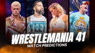 WWE WrestleMania 41 Predictions: Jey Uso, Cody Rhodes \u0026 Charlotte Flair’s Opponents!