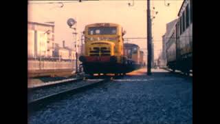 Treno molatore Speno a Novate FNM fine anni 60. Filmato di Carlo Pozzi.