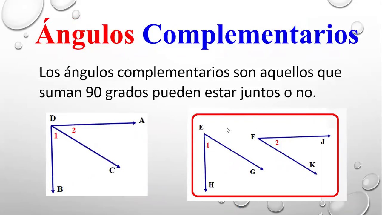 Angulos Suplementarios Y Complementarios