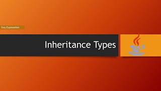 Learn inheritance Types in Java | EasyTechCode