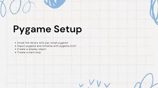 Dynamic Simulations using Pygame