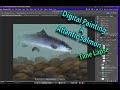 Painting a Atlantic Salmon Time lapse