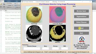 Fruit Disease Detection Using Image Processing In MATLAB Source Code