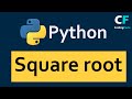 How To Find Square Root Of Number In Python | CodingFacts