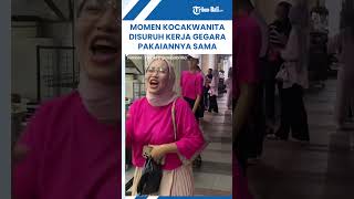 Momen Kocak Wanita Disuruh Kerja Karna Pakai Baju Mirip Karyawan Rumah Makan