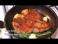 Pan Seared T bone Steak | Well done T bone Steak