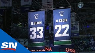 Vancouver Canucks Retire Daniel And Henrik Sedin's Jerseys | FULL Ceremony