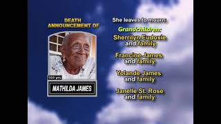 Mathilda James ~ Long Obituary