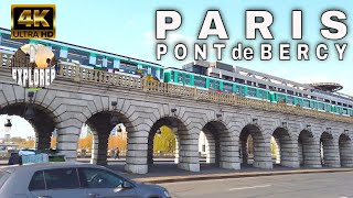 【4K】🇫🇷Paris,France Walking Tour》Pont de Bercy-Gare d'Austerlitz 2021