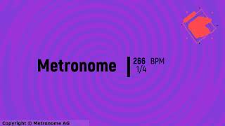 266 BPM 1/4 Metronome