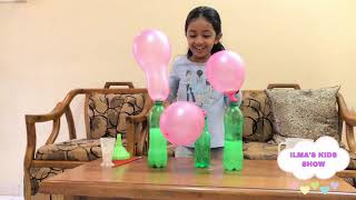 BLOWING UP BALLOON Baking soda and Vinegar Experiment for kids