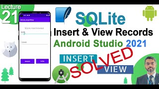 How to Insert Record using SQLite in Android Studio | How to use SQLite database in android L#21