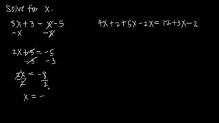 variables on both sides of a simple equation (KristaKingMath)