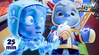 Blizzard Blunder!❄️ | Action Pack | Kids Cartoons & Nursery Rhymes | Moonbug Kids