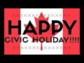 what is civic holiday in canada