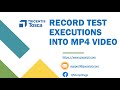 Tosca Tutorial | Lesson 70 - Record Test Executions and save it in MP4 format | Debug Errors |
