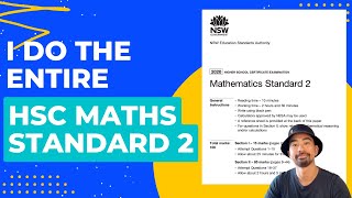 I do the HARDEST Standard Maths Exam | 2020 HSC