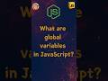 Global Variables in JavaScript    #coding #programming #javascript #shorts