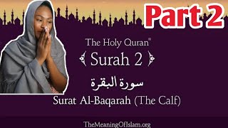 Surah Al Baqara by Mishary Al Afasy (iRecite) Part 2 | Reaction