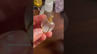 Handmade wire jewelry | Wire tutorial | Wire wrapping crystals | Small business owner | Wrap with me