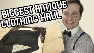 My BIGGEST Antique Clothing Haul!