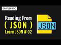 Reading JSON Data | JSON Files & How to read JSON Data In Python | JSON Data | simpleprog