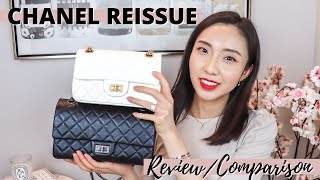 CHANEL 2.55 REISSUE REVIEW \u0026 COMPARISON - Mini vs 225 Size | What Fits, Mod Shots, Wear \u0026 Tear