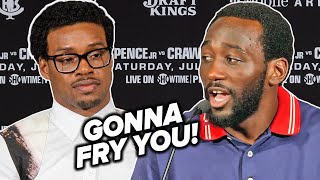 TERENCE CRAWFORD TELLS ERROL SPENCE HE WILL SUFFOCATE HIM!