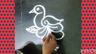 అందమైన డిజైన్  రంగోలి //simple design kolam#muggulu #rangoli #kolam @rangolikalalu26