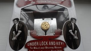 The amazing magic Professor Puzzle Houdini Puzzle Locks Under Lock and Key