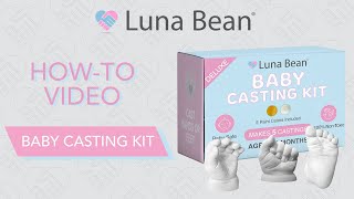 Luna Bean Baby Casting Kit: Easy DIY Hand, Foot, and Bum Casting Instructions