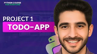 Python Project for beginners | Todo App in 16 minutes Using Python