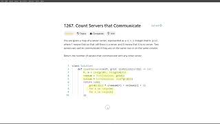 [January 23, 2025, LeetCode daily] 1267. Count Servers that Communicate - Python solution explained