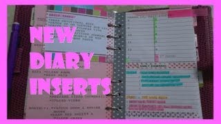 New Diary Inserts ft. Filofax Compact Chameleon