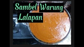 MEMBUAT SAMBAL WARUNG LALAPAN