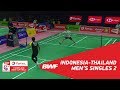 Thomas Cup | MS2 | Ihsan Maulana MUSTOFA (INA) vs Kantaphon WANGCHAROEN (THA) | BWF 2018