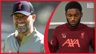 Jurgen Klopp Offers Joe Gomez Fitness Update | REPORT