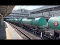 【ジョイント音最高！】jr貨物ef210形100番台142号機＋タキ12b（両）が大宮駅10番線を通過するシーン（3093レ・新a242・石油輸送）2023.2.12